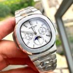 PATEK PHILIPPE Nautilus Day Date 5740  White Annual Calendar Dial Replica Watch